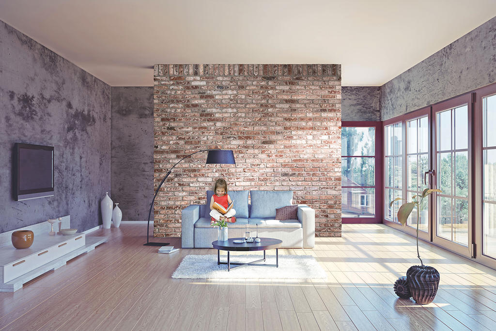 Accent Wall with Olde City Thin Brick 3/4"