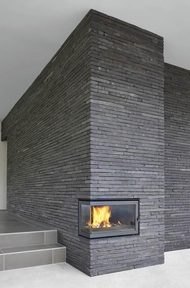 Fireplace with Piave Textured