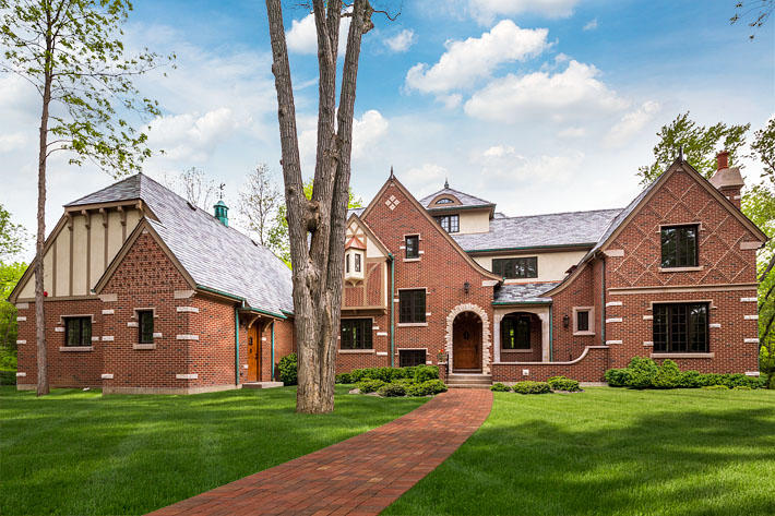 Brick Home with Patriot & Brown Classic