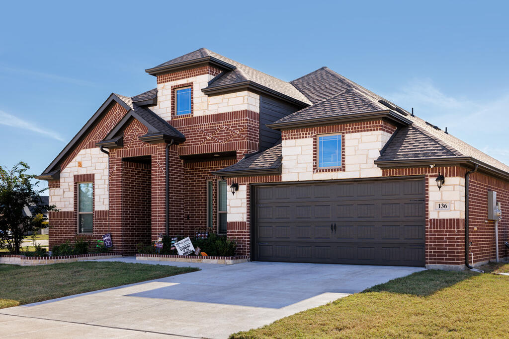 Brick Home with Tudor Williamsburg