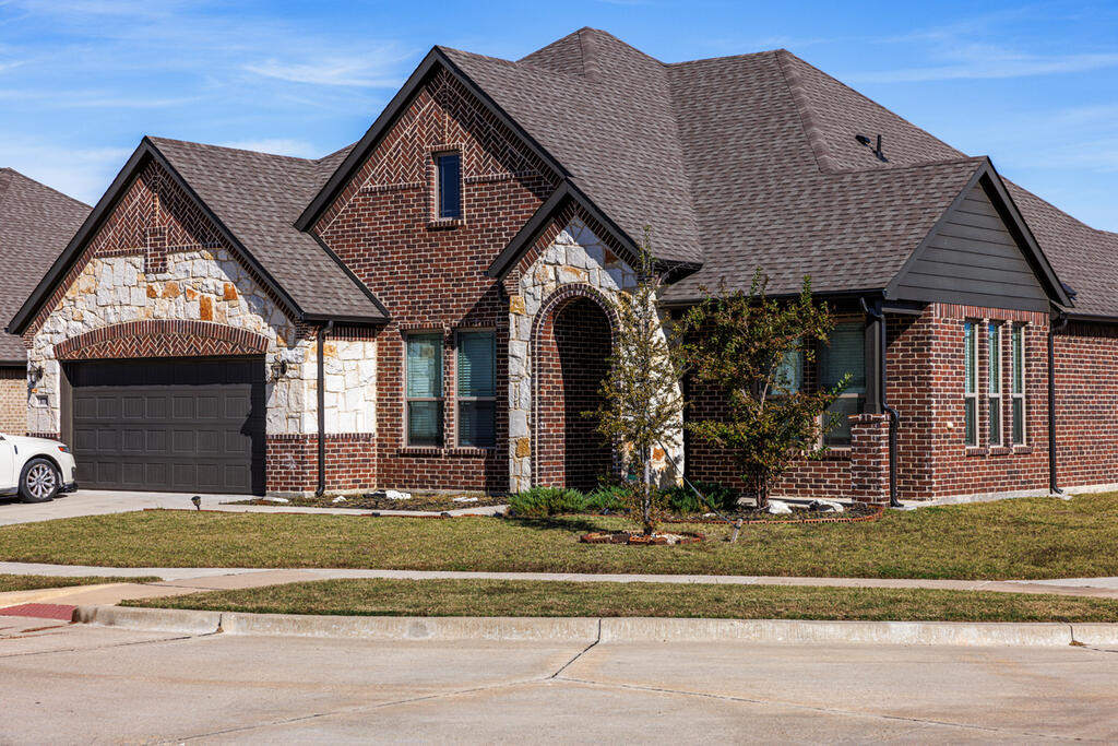 Brick Home with Tudor Williamsburg