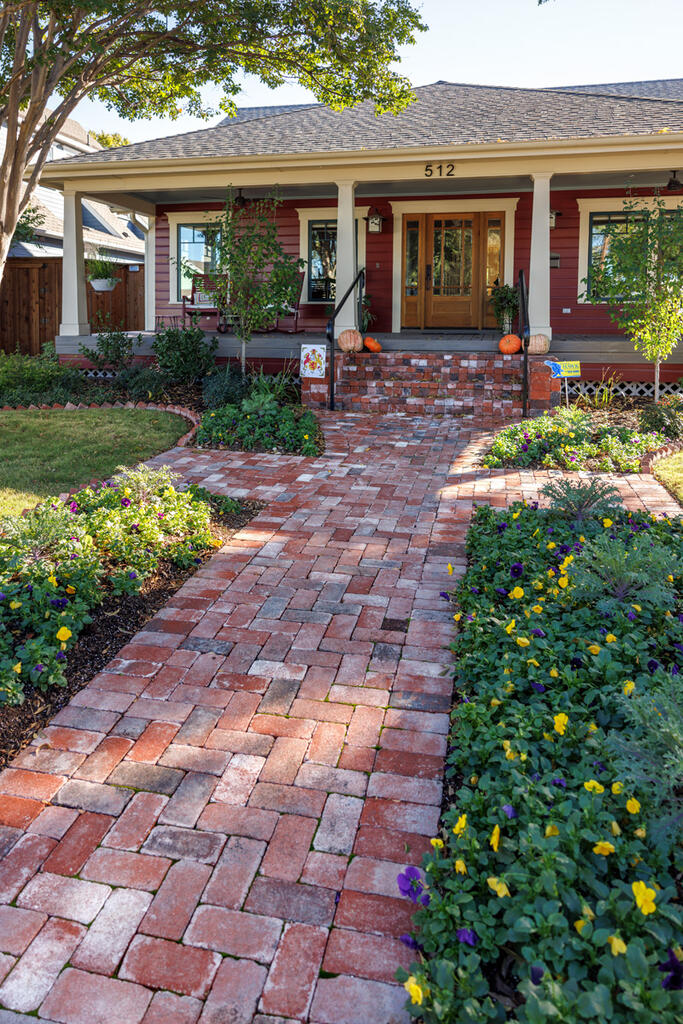 Brick Home with Canal Street Pavers