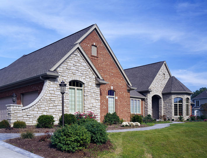 Stone Home with Southern Malt Cut Cobble